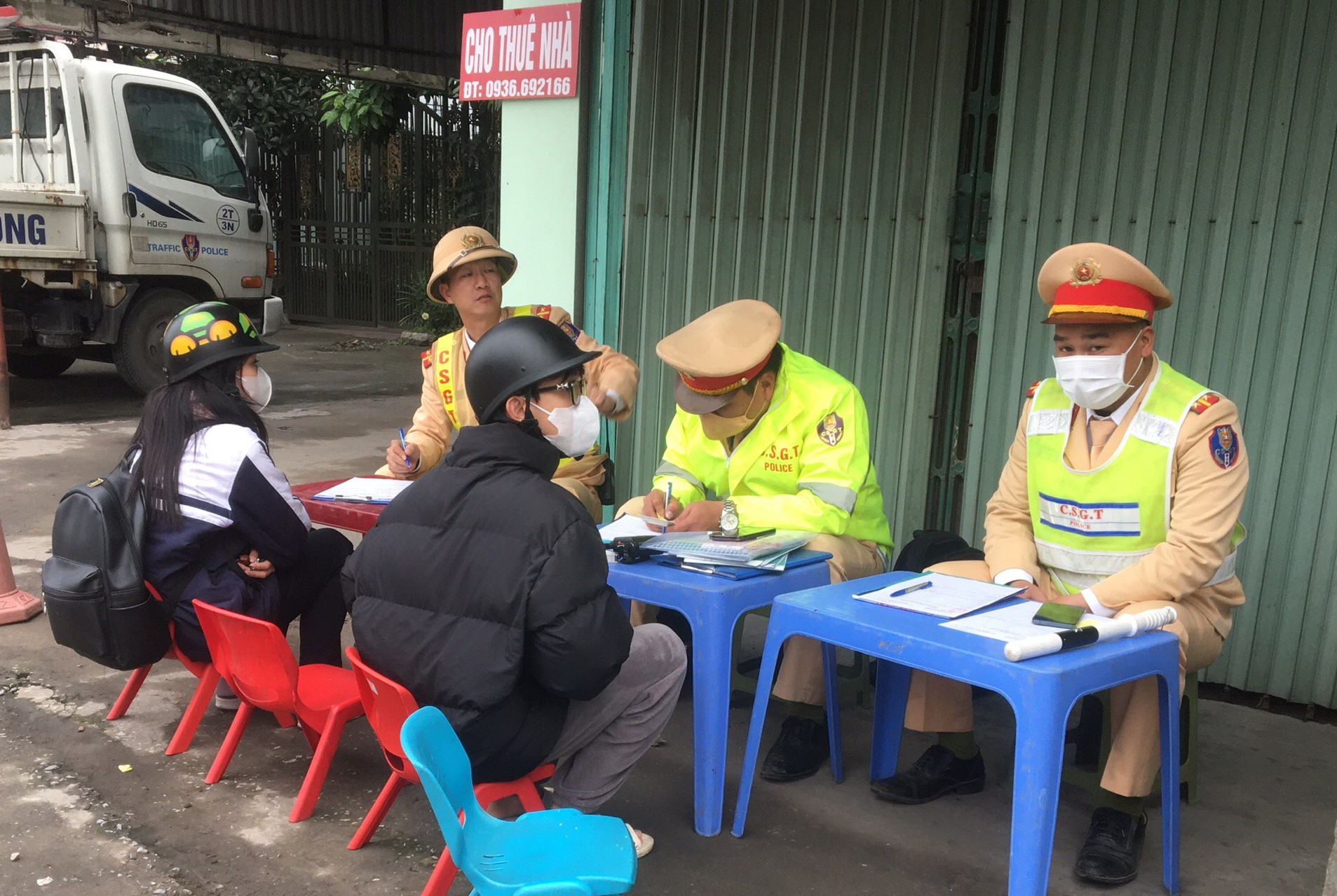 Trạm CSGT An Hưng: Xử lý 16 học sinh điều khiển phương tiện vi phạm trật tự, an toàn giao thông